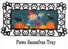 Fall Fella Scarecrow Sassafras Mat - 10 x 22 Insert Doormat