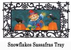 Fall Fella Scarecrow Sassafras Mat - 10 x 22 Insert Doormat