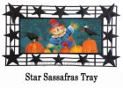 Fall Fella Scarecrow Sassafras Mat - 10 x 22 Insert Doormat