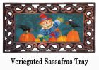 Fall Fella Scarecrow Sassafras Mat - 10 x 22 Insert Doormat