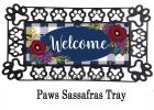 Fall Floral Check Sassafras Mat - 10 x 22 Insert Doormat