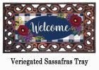 Fall Floral Check Sassafras Mat - 10 x 22 Insert Doormat