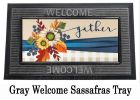 Fall Floral Gather Sassafras Mat - 10 x 22 Insert Doormat