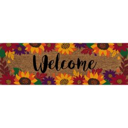 Fall Floral Welcome Kensington Switch Mat - 9 x 28 Doormat