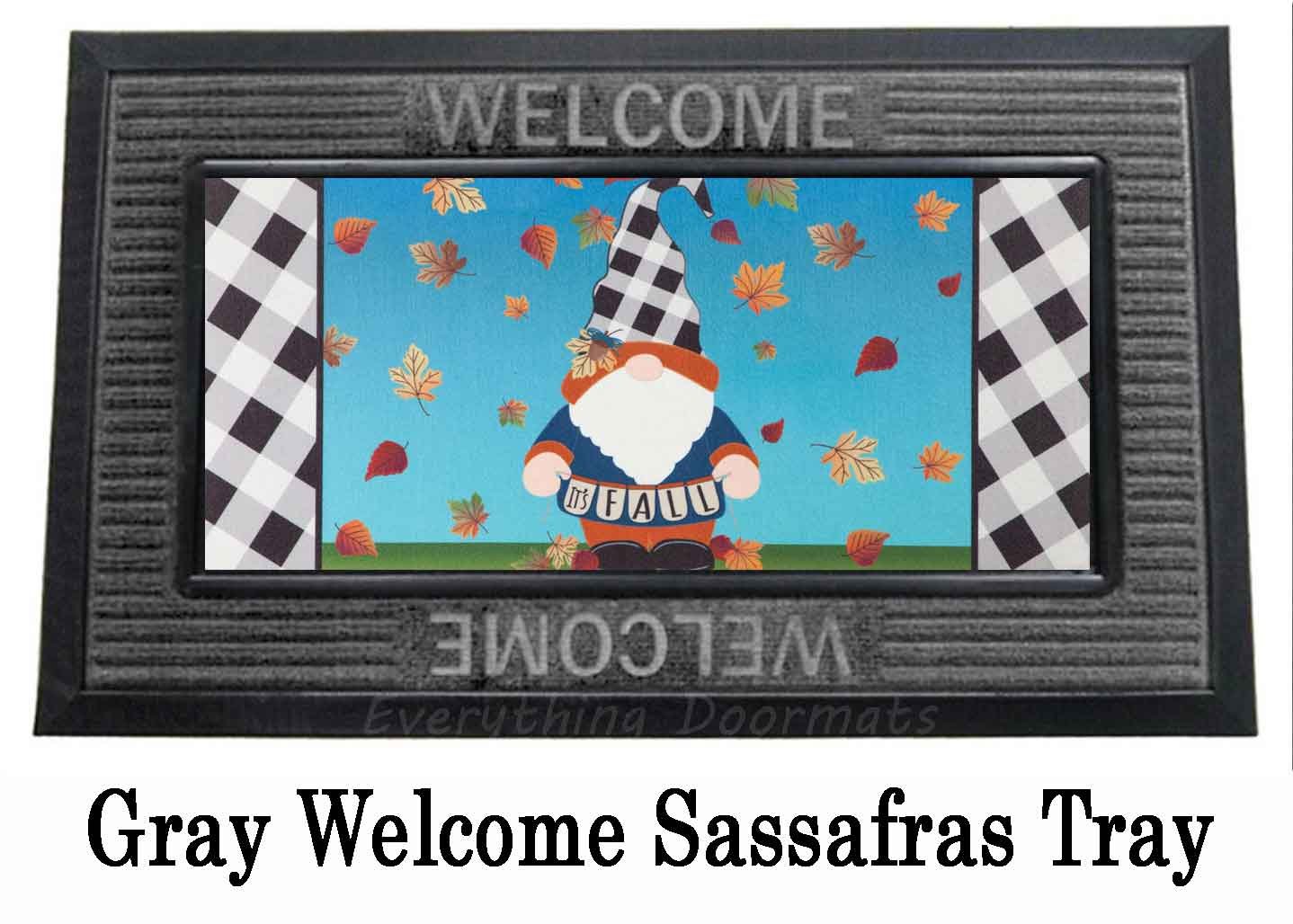 Fall Camper Welcome Sassafras Mat - 10 x 22 Insert Doormat