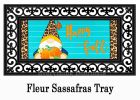 Fall Gnome with Pumpkin Sassafras Mat - 10 x 22 Insert Doormat