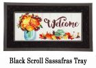 Sassafras Fall Mums Floral Mason Jar Mat - 10 x 22 Insert Doormat