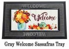 Sassafras Fall Mums Floral Mason Jar Mat - 10 x 22 Insert Doormat