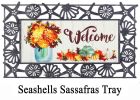 Sassafras Fall Mums Floral Mason Jar Mat - 10 x 22 Insert Doormat