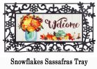 Sassafras Fall Mums Floral Mason Jar Mat - 10 x 22 Insert Doormat