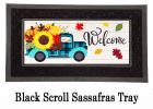 Fall Plaid Truck Sassafras Mat - 10 x 22 Insert Doormat