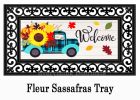 Fall Plaid Truck Sassafras Mat - 10 x 22 Insert Doormat