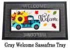 Fall Plaid Truck Sassafras Mat - 10 x 22 Insert Doormat