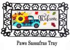 Fall Plaid Truck Sassafras Mat - 10 x 22 Insert Doormat