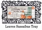 Fall Porch Rules Welcome Sassafras Mat - 10 x 22 Insert Doormat