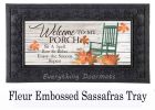 Fall Porch Rules Welcome Sassafras Mat - 10 x 22 Insert Doormat