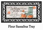 Fall Porch Rules Welcome Sassafras Mat - 10 x 22 Insert Doormat