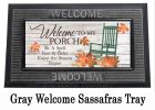 Fall Porch Rules Welcome Sassafras Mat - 10 x 22 Insert Doormat