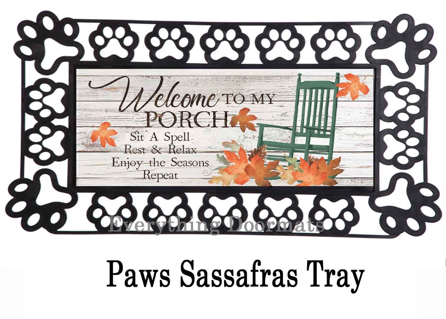 Fall Camper Welcome Sassafras Mat - 10 x 22 Insert Doormat