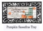 Fall Porch Rules Welcome Sassafras Mat - 10 x 22 Insert Doormat