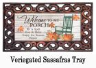 Fall Porch Rules Welcome Sassafras Mat - 10 x 22 Insert Doormat