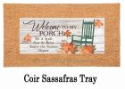 Fall Porch Rules Welcome Sassafras Mat - 10 x 22 Insert Doormat