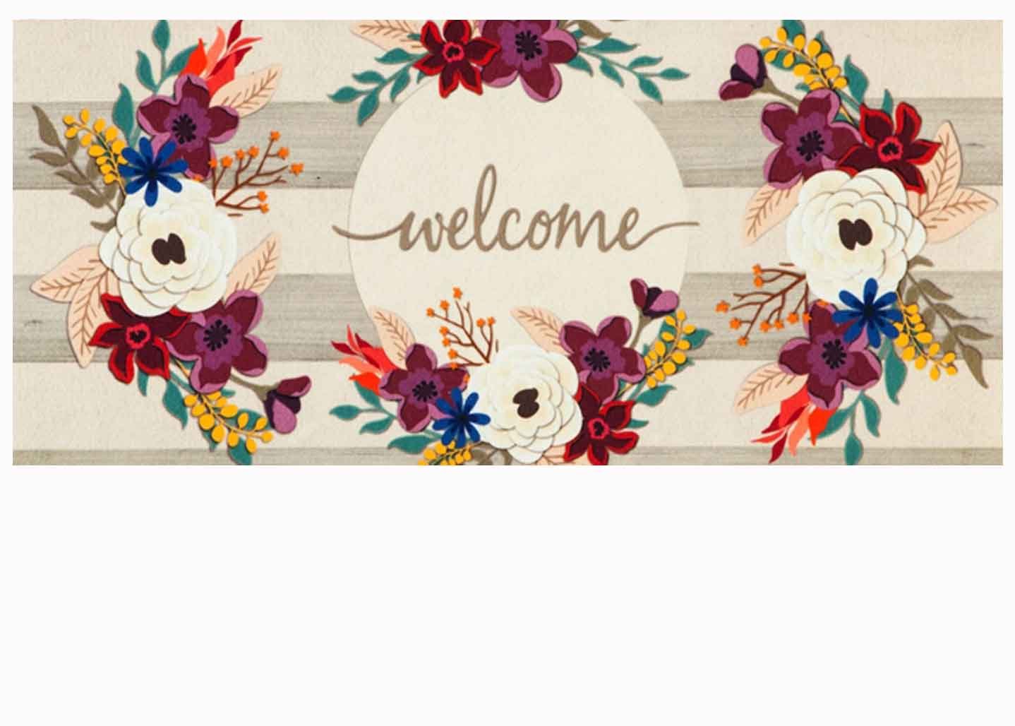 Fall Camper Welcome Sassafras Mat - 10 x 22 Insert Doormat