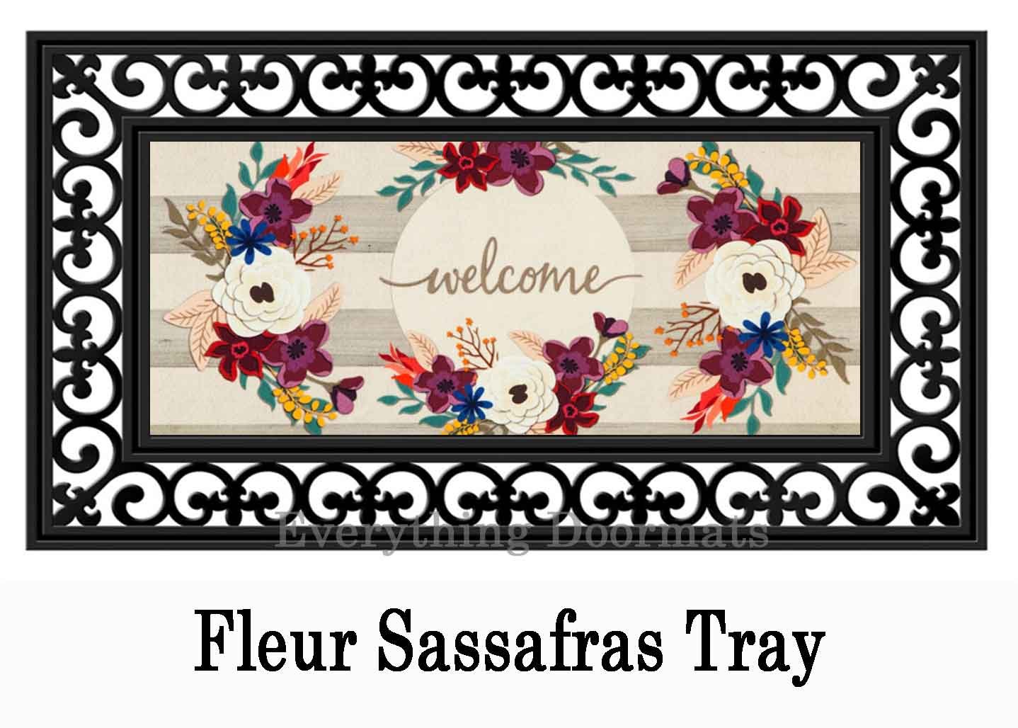 The Holiday Aisle® Efaz Sassafras Switch 22 x 10 Non-Slip Outdoor Door  Mat