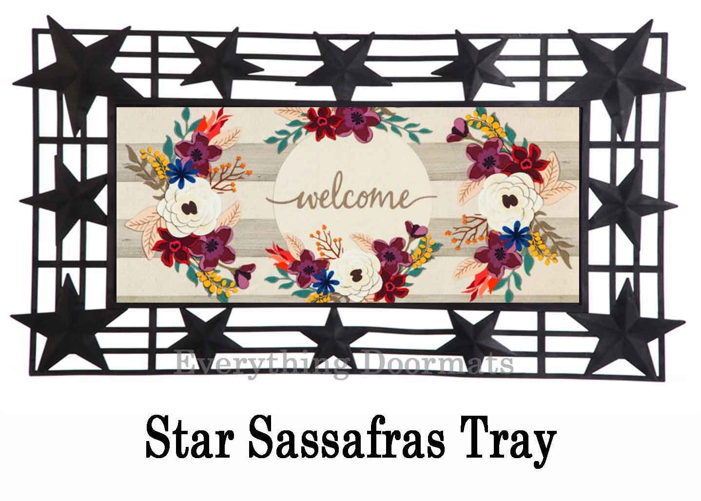 Fall Camper Welcome Sassafras Mat - 10 x 22 Insert Doormat