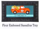 Fall Sunflower Truck Sassafras Mat - 10 x 22 Insert Doormat