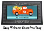 Fall Sunflower Truck Sassafras Mat - 10 x 22 Insert Doormat