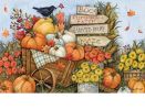 Fall Wheelbarrow Indoor & Outdoor MatMate Insert - Doormat 18" x 30"