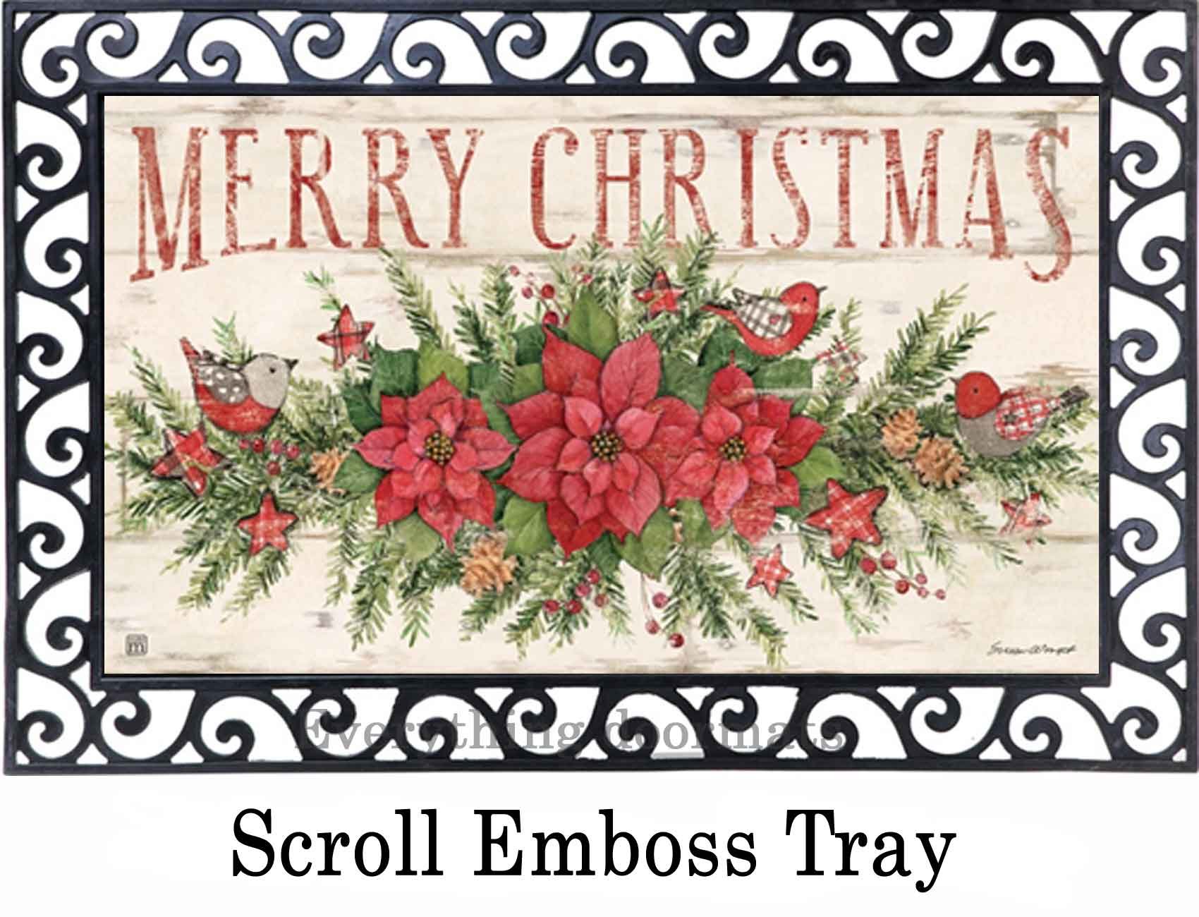 Farmhouse Christmas Indoor & Outdoor MatMate Insert - Doormat 18 x 30