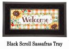 Farmhouse Fall Wreath Sassafras Mat - 10 x 22 Insert Doormat