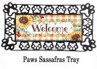 Farmhouse Fall Wreath Sassafras Mat - 10 x 22 Insert Doormat