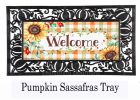 Farmhouse Fall Wreath Sassafras Mat - 10 x 22 Insert Doormat