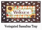 Farmhouse Fall Wreath Sassafras Mat - 10 x 22 Insert Doormat