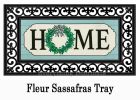 Farmhouse Home Wreath Sassafras Mat - 10x22 Insert Doormat