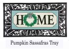 Farmhouse Home Wreath Sassafras Mat - 10x22 Insert Doormat