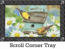 Finches and Flowers Indoor & Outdoor MatMate Insert Doormat - 18 x 30