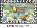 Finches and Flowers Indoor & Outdoor MatMate Insert Doormat - 18 x 30