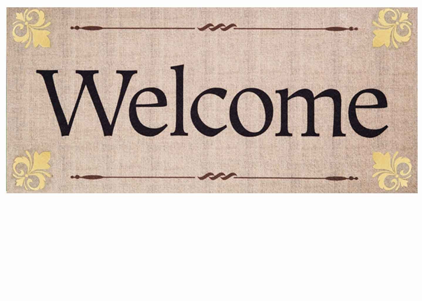 Sassafras Fleur De Lis Welcome Switch Mat 10 X 22 Doormat