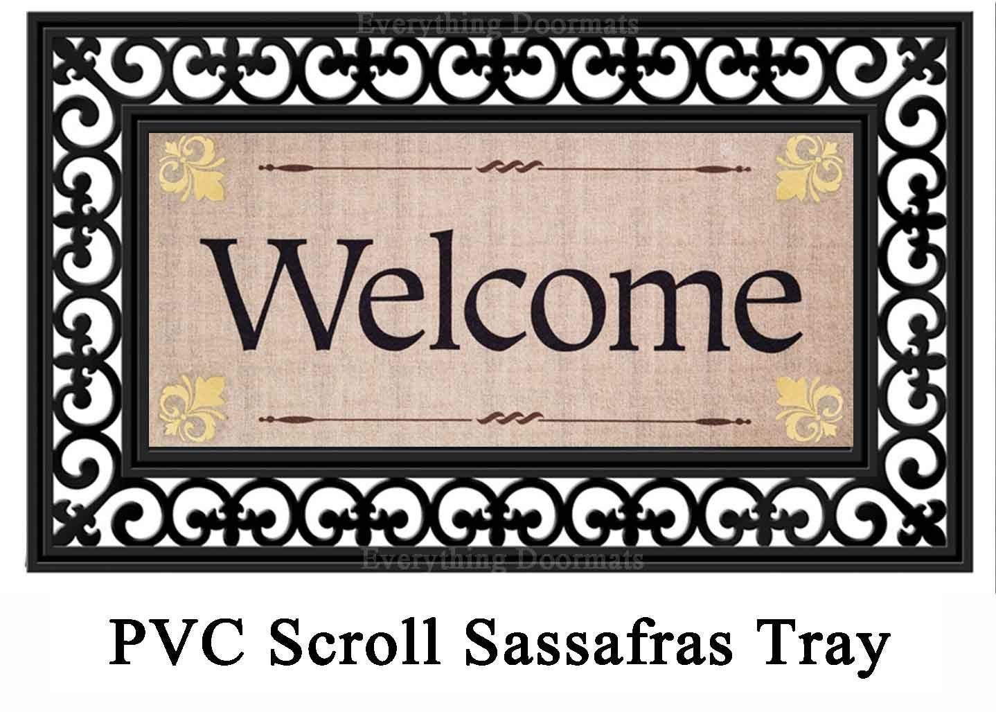 Sassafras Fleur De Lis Welcome Switch Mat 10 X 22 Doormat