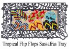 Sassafras Flip Flop Life Mat - 10x22 Insert Doormat