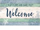 Flip Flop Welcome MatMates Insert Doormat - 18 x 30