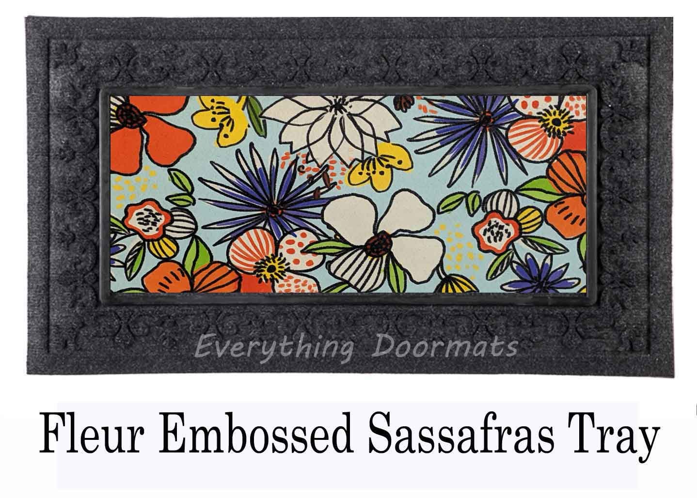 Sassafras Floral Fun Mat 10 x 22 Insert Doormat