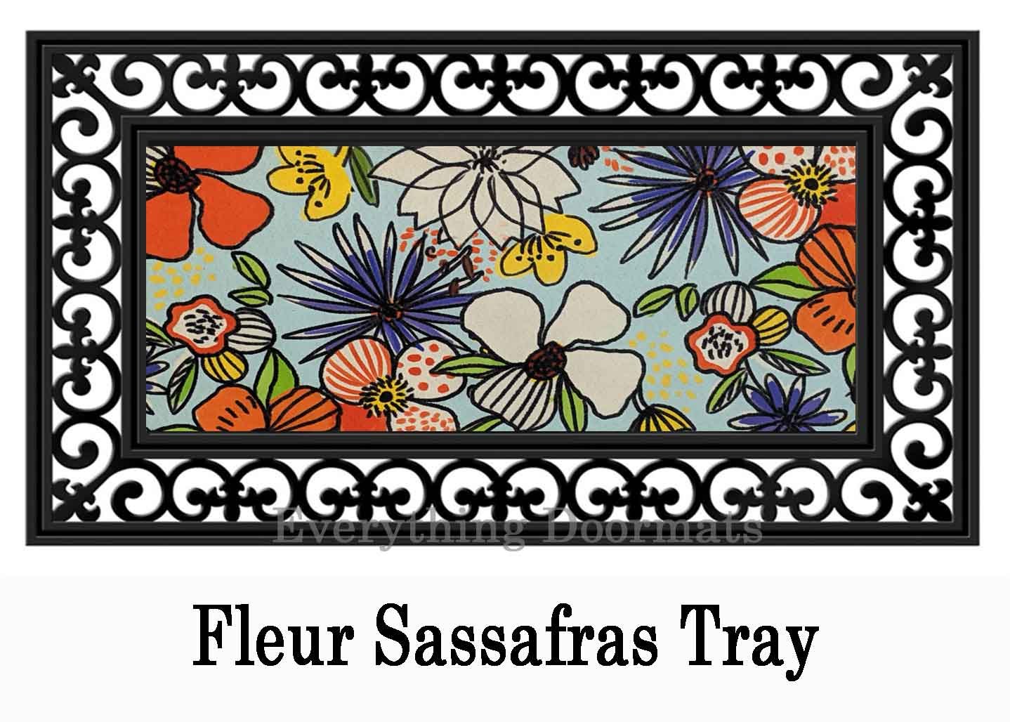 Sassafras Floral Fun Mat 10 x 22 Insert Doormat