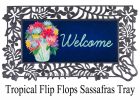 Sassafras Floral Mason Jar Mat - 10 x 22 Insert Doormat