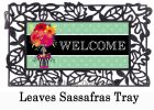 Floral Topiary Sassafras Mat - 10x22 Insert Doormat