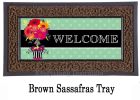 Floral Topiary Sassafras Mat - 10x22 Insert Doormat